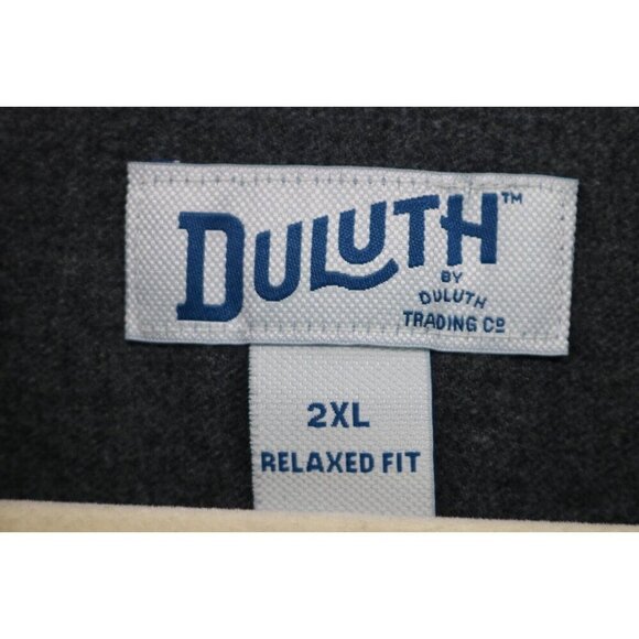 Duluth Trading Co. Long Sleeve Button Up Grey Shirt-Size 2XL-Relaxed Fit - Picture 5 of 10